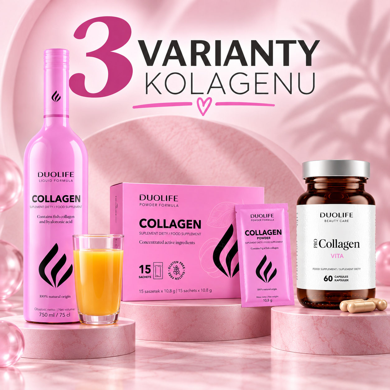 3 druhy kolagenu